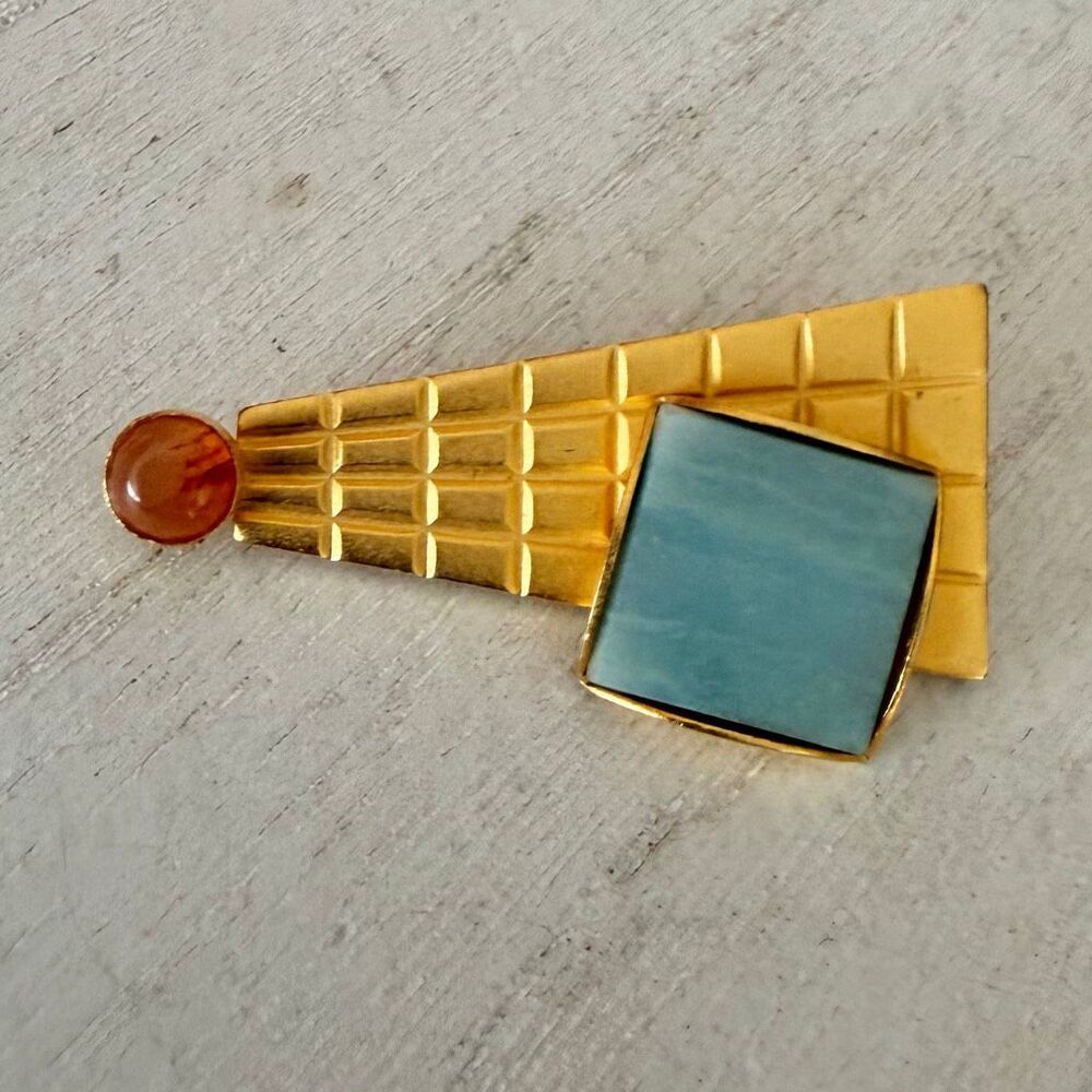 Gale Rothstein II Signed Modernist Geometric Brooch